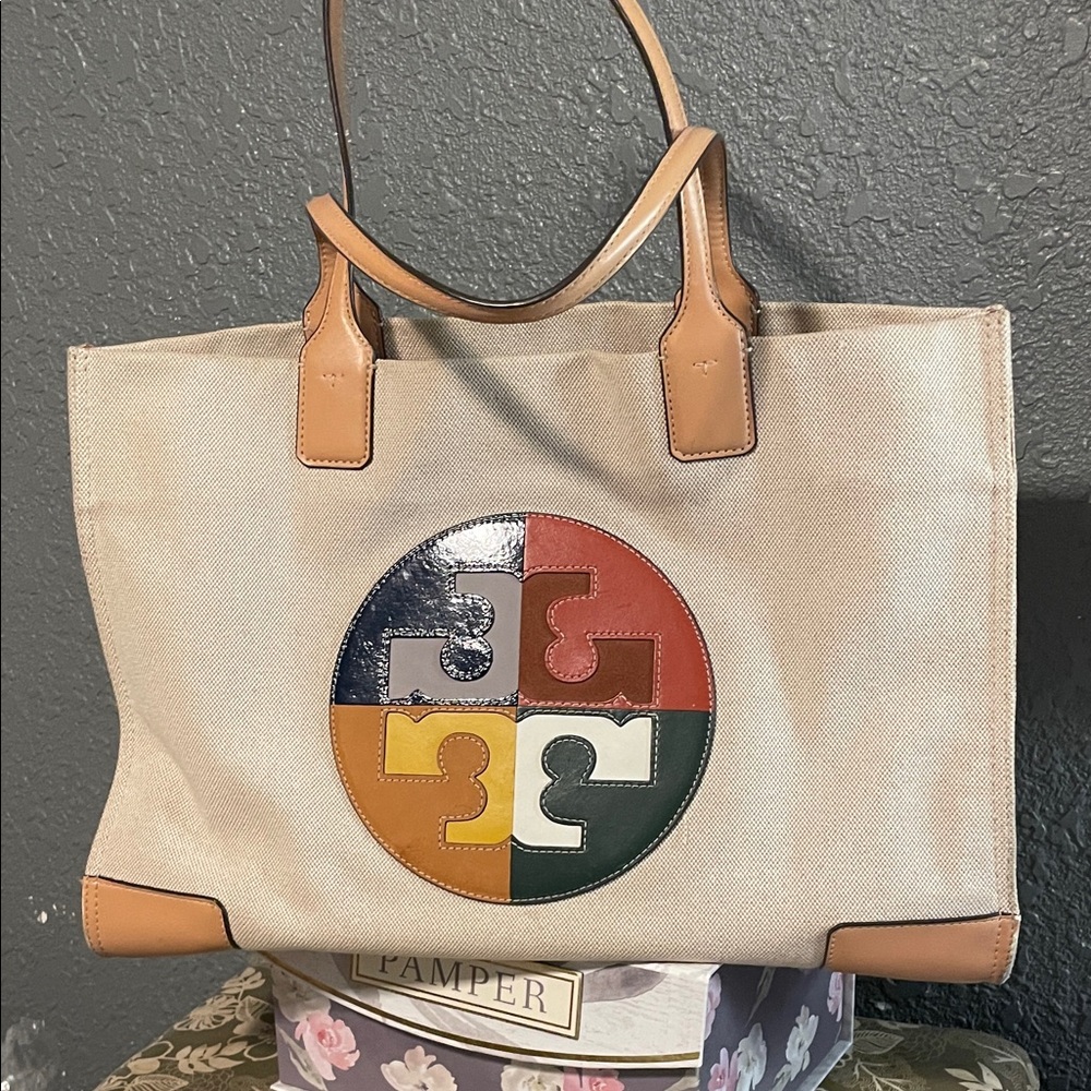 Multicolor Canvas Tote Bag